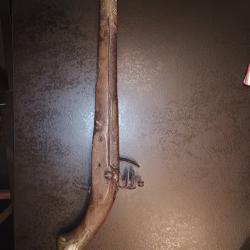 Pistolet ancien à silex - platine miquelet (XIXe) - NON FONCTIONNEL / INCOMPLET