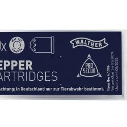 Munition Walther CART 9 MM R GAZ PEPPER X10