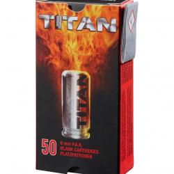 Munition Titan Perfecta CART 9 MM PAK A BLANC X50