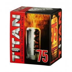 Munition Titan Perfecta CART 9 MM PAK A BLANC X75