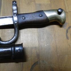 baionnette pour fusil Gras avec fourreau au N°