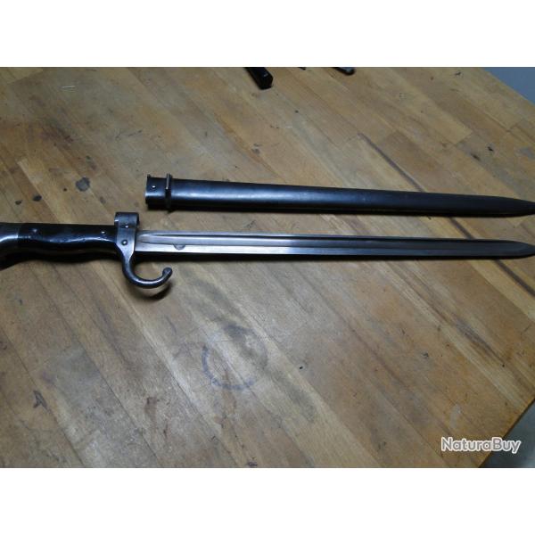 baionnette mousqueton 92 avec fourreau au N