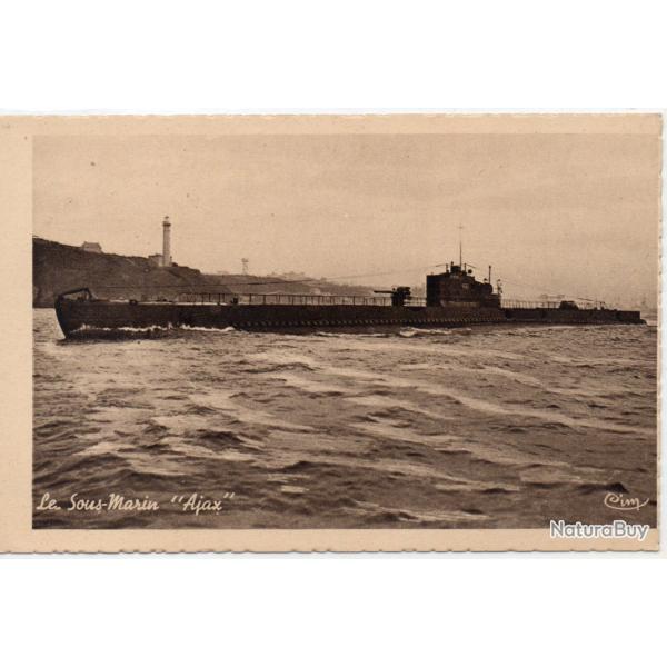 CPA - Marine de Guerre  - SOUS-MARIN " Ajax"  N1444