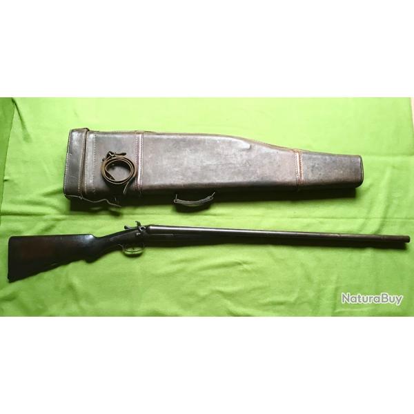 BEAU FUSIL JUXTAPOS FABRICATION ARTISANALE ANGLAISE T.G STYLERS CAL12x65. avec tuis jambon