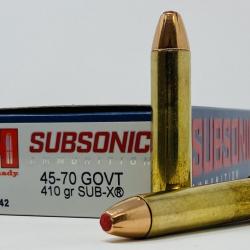 HORNADY cal.45-70 Gvt 410GR SUB-X SUBSONIC /20