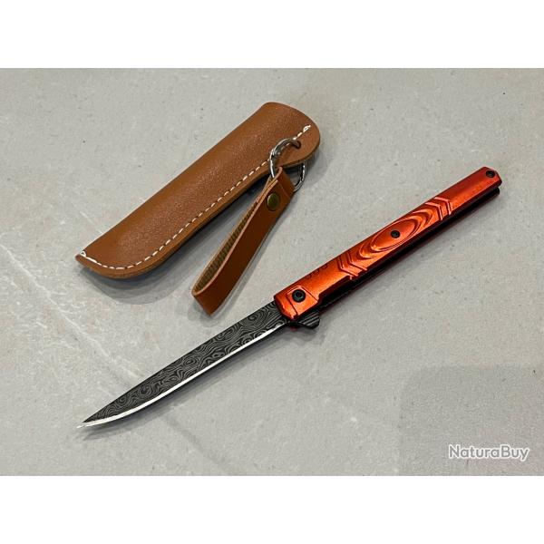 Stiletto M390 rouge - Ouverture assiste