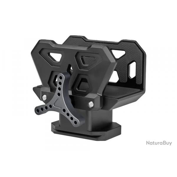 Adaptateur - Pince pour support d'arme sur trépied en aluminium T6063 (35 à 70 mm)