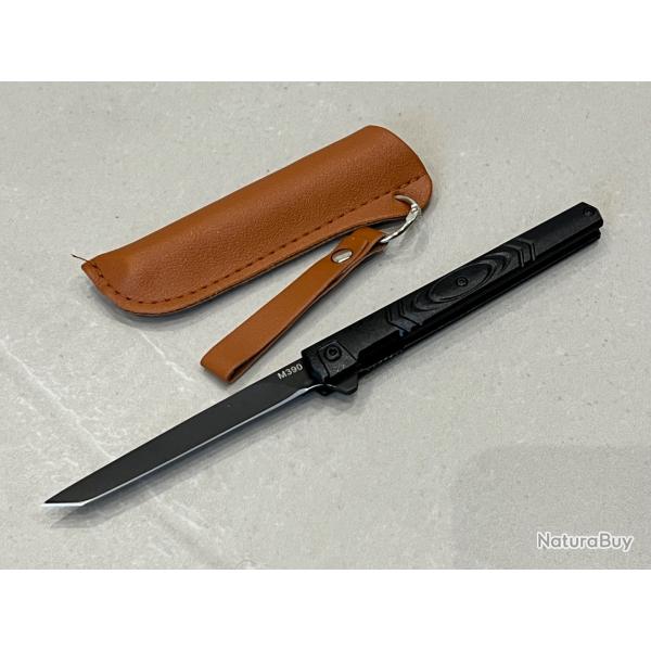 Stiletto M390 noir - Ouverture assiste