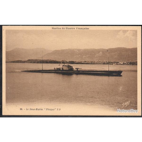 CPA - Marine de Guerre  - SOUS-MARIN " Phoque " S9  N1449