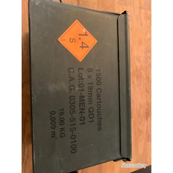 Caisse munitions mtallique tanche