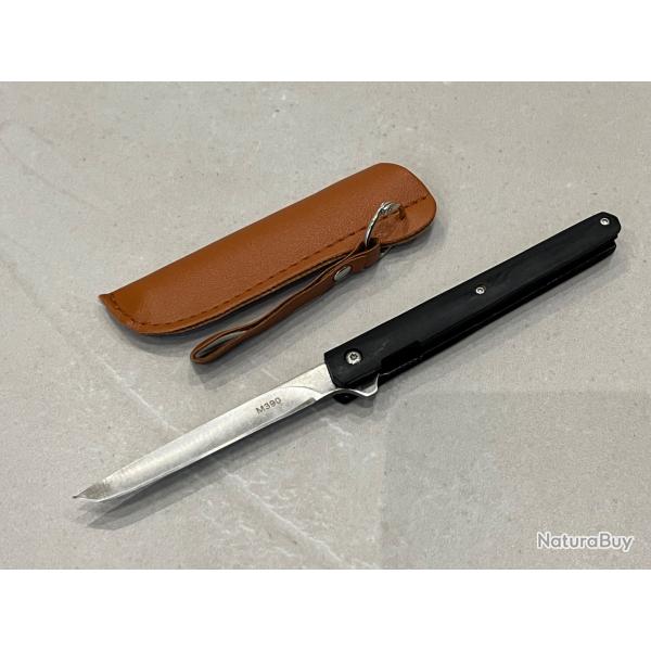 Stiletto M390 noir ABS - Ouverture assiste enchre