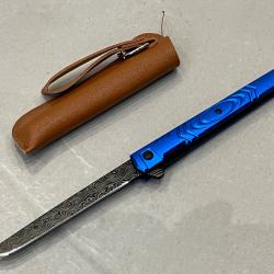 Stiletto M390 bleu - Ouverture assistée enchère