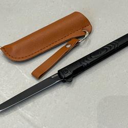 Stiletto M390 noir - Ouverture assistée enchère