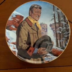 Assiette commémorative John Wayne