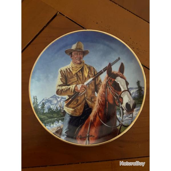 Assiette commmorative John Wayne -Franklin Mint