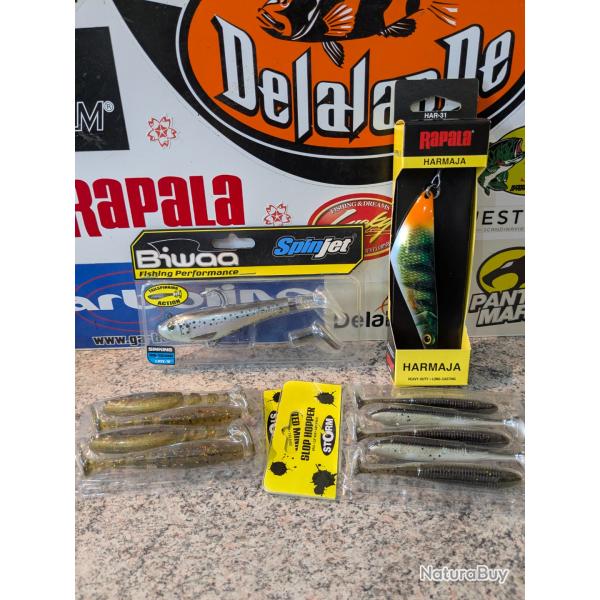 Lot carnassier n 206 , RAPALA, BIWAA STORM...Fish and Fishing.