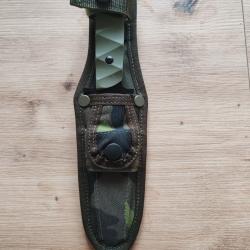 COUTEAU DE COMBAT TCHÈQUE,ETUI CAMO