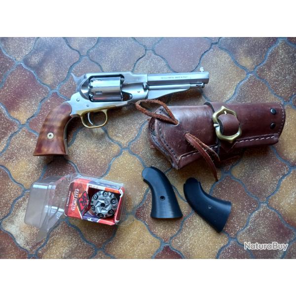 REMINGTON PIETTA SHERIF INOX 44 + 1 BARILLET + HOLSTER + 1 JEU DE PLAQUETTE PVC
