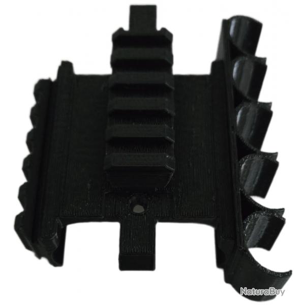 Double rail picatinny et porte munitions HDS68 T4E Umarex HDS 68