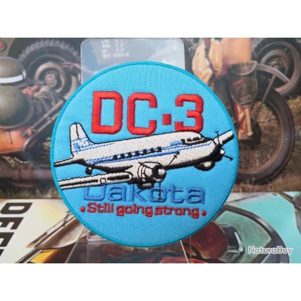 Patch brod DC3 Dakota -  Diamtre : 85 mm