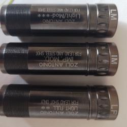 À vendre 3 Chokes Antonio Zoli Kronos cal 12 IM LM LF jamais servis.