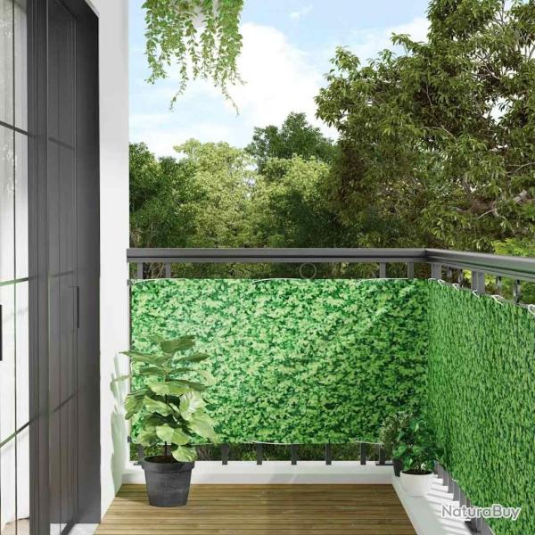 cran d'intimit de balcon aspect de plante vert 800x75 cm PVC