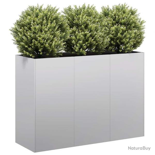 Jardinire 120x40x80 cm acier galvanis