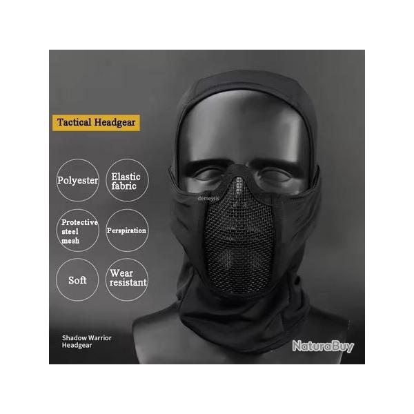 Cagoule avec protection airsoft stalker neuf