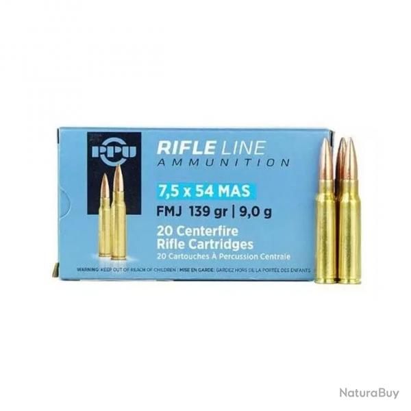 PPU 7.5x54 MAS FMJ 139Gr x20