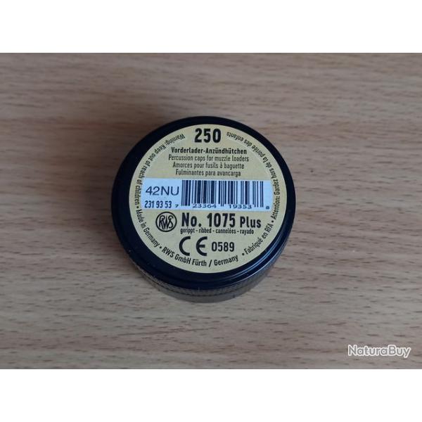Bote de 250 amorces RWS 1075 Plus