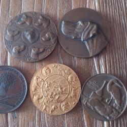 5 médailles Société canine- agriculture - Animaux