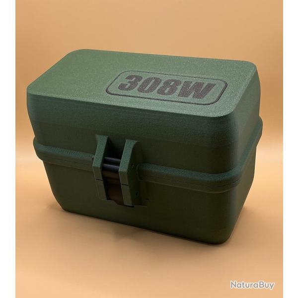 Bote de transport / stockage de munitions (x50) / Multi calibres (30-06, 308W)