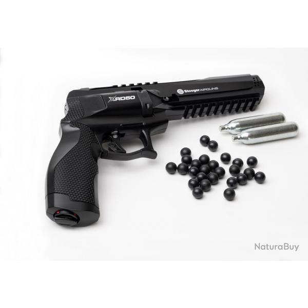 REVOLVER CO2 STOEGER XRD50 Cal. .50 12,6J + 50 billes + 2 CO