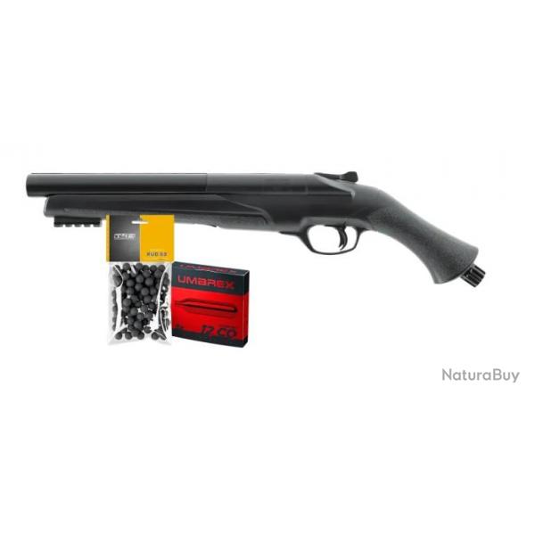 PACK PRET A TIRER T4E TS68 CAL 68 - 16J (100 BILLES ET 5 CARTOUCHES CO2)