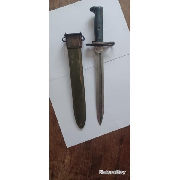 baonnette US Garand avec fourreau d 'origine WWII