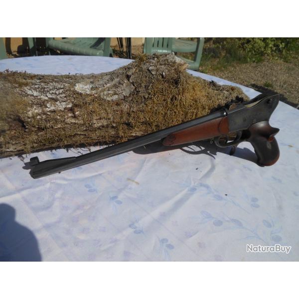 PISTOLET MONOCOUP DE MATCH ALLEMAND CALIBRE 22 LR FABRICATION 1890 CATEGORIE D