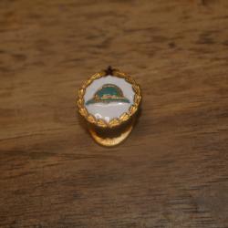 Boutonnière Association d'anciens combattants blessé au combat "AUBERT à PARIS"