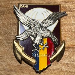 insigne PARACHUTISTES - 11° Division Parachutiste - D.A.M.I. - TCHAD J.Y.S. 1990