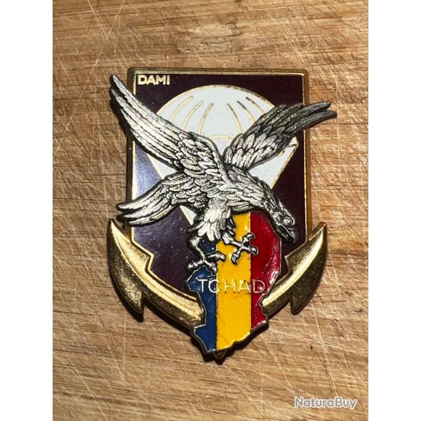 insigne PARACHUTISTES - 11 Division Parachutiste - D.A.M.I. - TCHAD J.Y.S. 1990