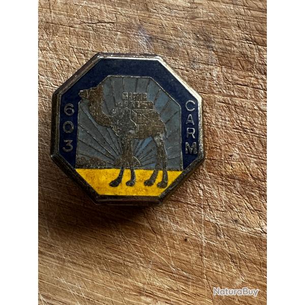 insigne 603° compagnie magasin octogone type 2 émail drago 1181