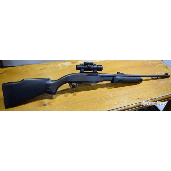 carabine a pompe REMINGTON 7600, cal 280 remington, chargeur 5 cartouches aimpoint 9000SC occasion