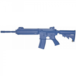 Fusil d'entraînement Blueguns HK416 crosse replié - Bleu