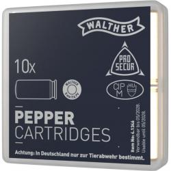 Munition Walther CART 9 MM PA GAZ PEPPER X10