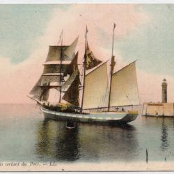 CPA- Marine - Trois Mats sortant du Port  -  N°1450