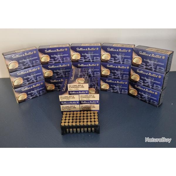 1000 munitions Sellier & Bellot 22lr