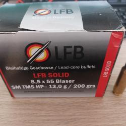 lot de 20 douilles LFB 8 5 x 55 blaser