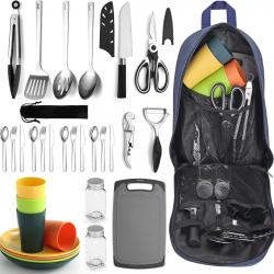 Essentiels de Camping, ustensiles de Cuisine de Camping équipement d'Accessoires de Camping livré