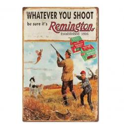Plaque décorative métal Remington Shoot