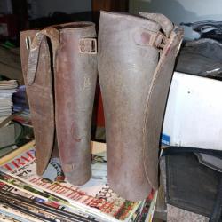 Guêtres militaires marron