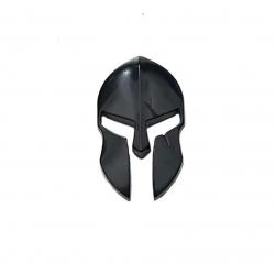 Un autocollants 3D en métal Spartiate noir mat